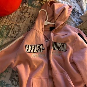 harley davidson pink hoodie